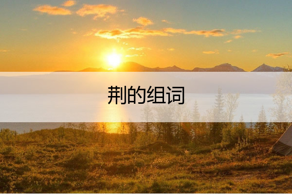 荆的组词 冠的组词