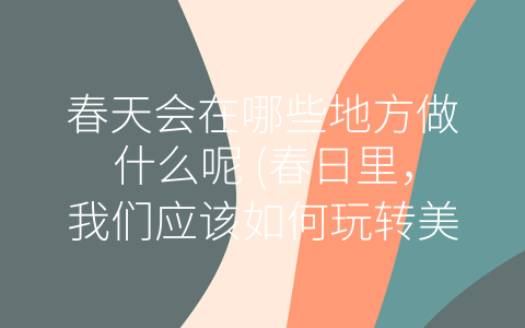春天会在哪些地方做什么呢 (春日里，我们应该如何玩转美好时光？)