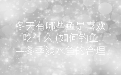 冬天有哪些鱼是喜欢吃什么 (如何钓鱼—冬季淡水鱼的合理饵料和食欲提升技巧)