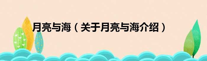 月亮与海 关于月亮与海介绍
