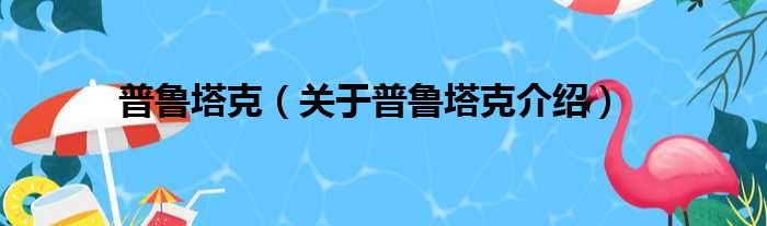 普鲁塔克 关于普鲁塔克介绍