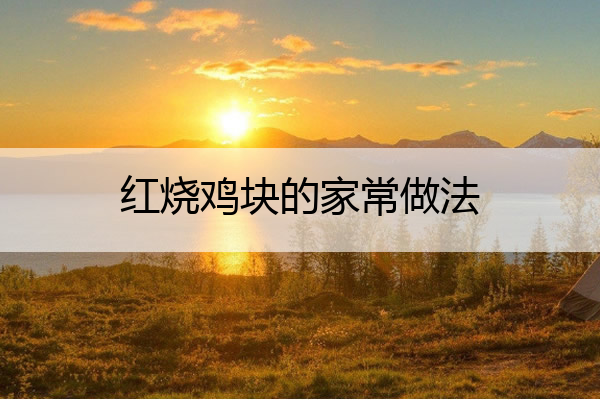 红烧鸡块的家常做法 红烧鸡块的家常做法最正宗的做法