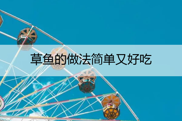 草鱼的做法简单又好吃 草鱼的做法简单又好吃红烧