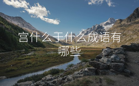 宫什么于什么成语有哪些