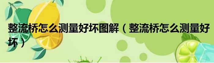整流桥怎么测量好坏图解 整流桥怎么测量好坏