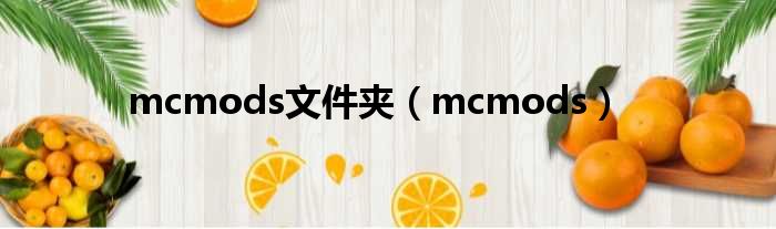 mcmods文件夹 mcmods