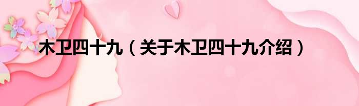 木卫四十九 关于木卫四十九介绍