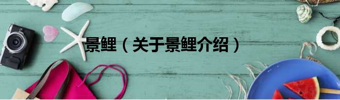 景鲤 关于景鲤介绍