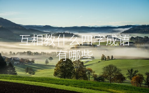 互相教什么四字成语有哪些