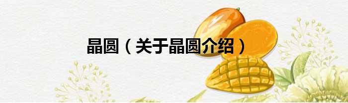 晶圆 关于晶圆介绍