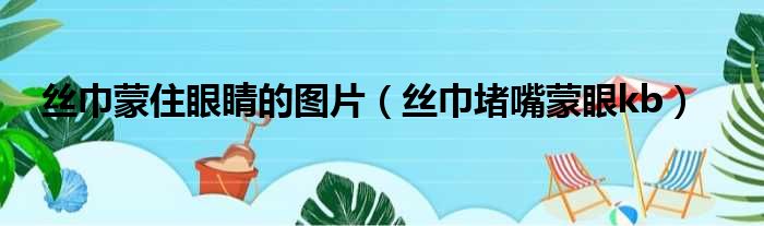 丝巾蒙住眼睛的图片 丝巾堵嘴蒙眼kb