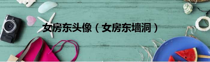 女房东头像 女房东墙洞