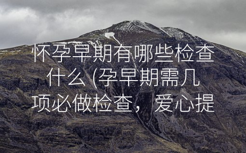怀孕早期有哪些检查什么 (孕早期需几项必做检查，爱心提示孕妈咪关注胎儿健康)