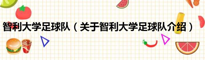 智利大学足球队 关于智利大学足球队介绍