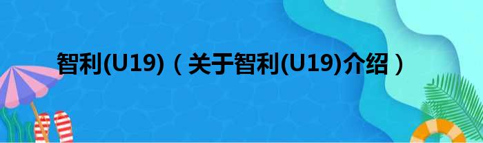 智利 U19 关于智利 U19介绍