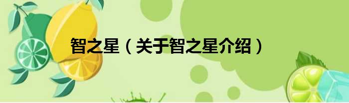 智之星 关于智之星介绍