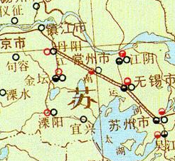 通过地图 了解江苏省常州市从古到今的历史变迁