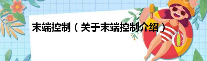 末端控制 关于末端控制介绍