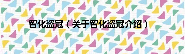 智化盗冠 关于智化盗冠介绍