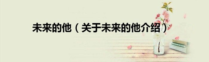 未来的他 关于未来的他介绍
