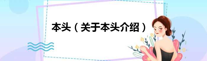本头 关于本头介绍