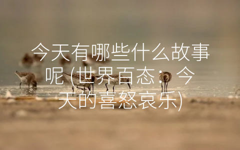 今天有哪些什么故事呢 (世界百态：今天的喜怒哀乐)