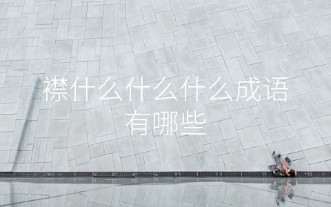 襟什么什么什么成语有哪些