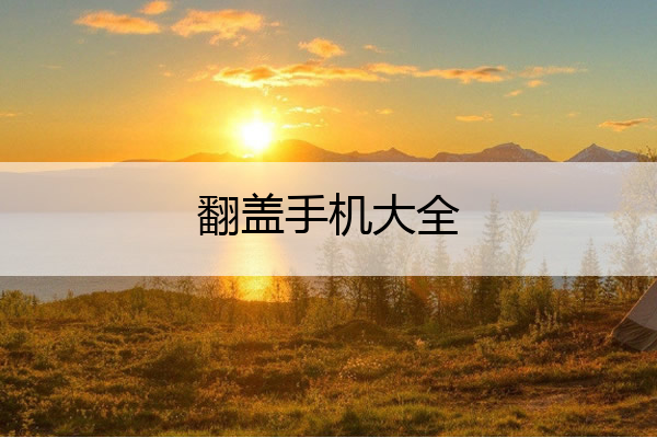 翻盖手机大全 翻盖手机大全20年前