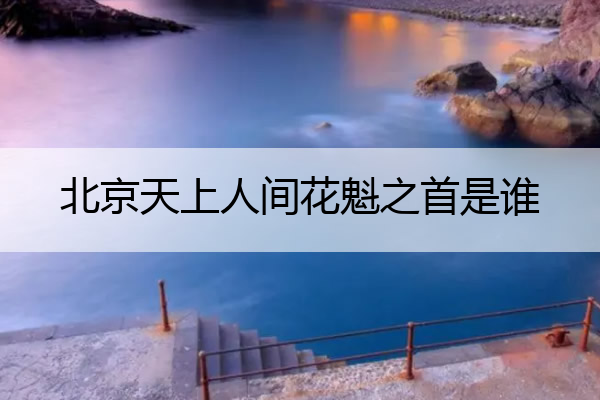 北京天上人间花魁之首是谁
