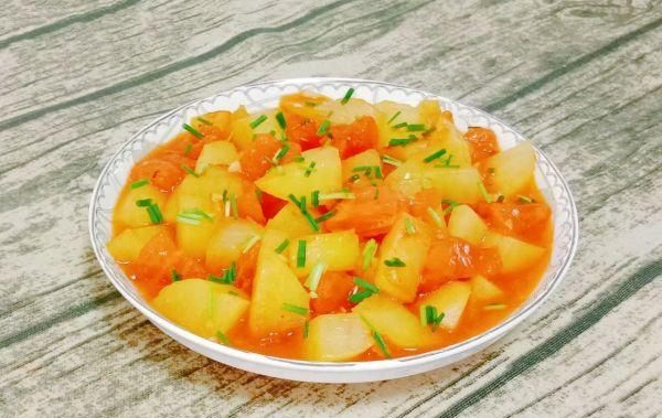 #我为奥运出食力#番茄炒土豆