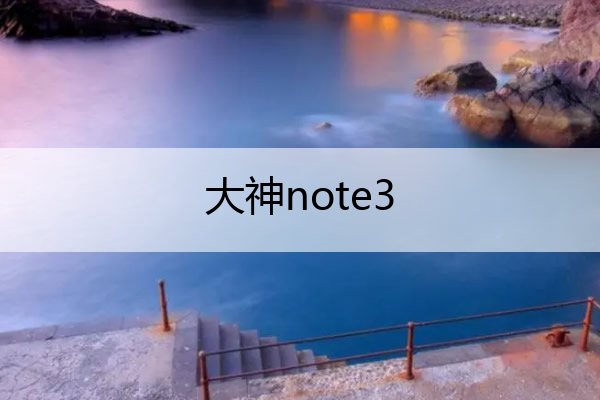 大神note3 大神note3参数