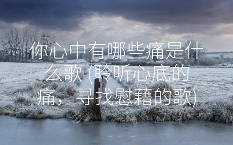 你心中有哪些痛是什么歌 (聆听心底的痛，寻找慰藉的歌)