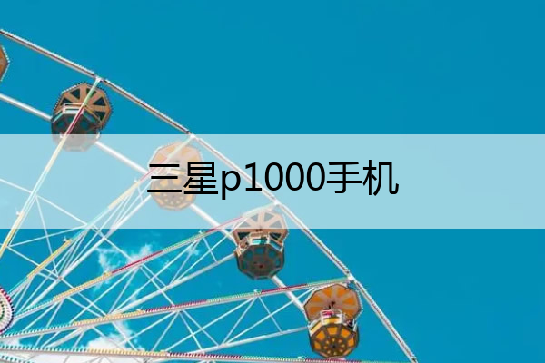 三星p1000手机 三星P1000手机呼叫限制怎么解除