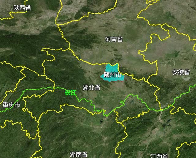 5张地形图 快速了解湖北省随州市辖区地图