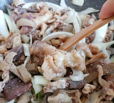 #肉食主义狂欢#家常炒羊杂图4