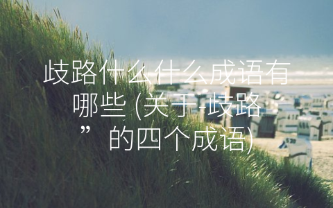 歧路什么什么成语有哪些 (关于-歧路”的四个成语)