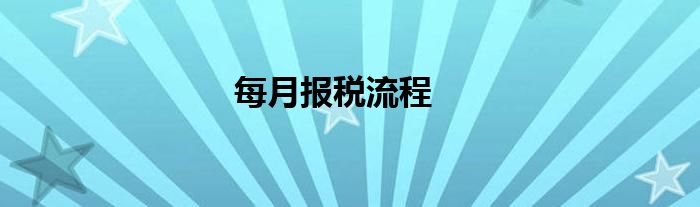 每月报税流程