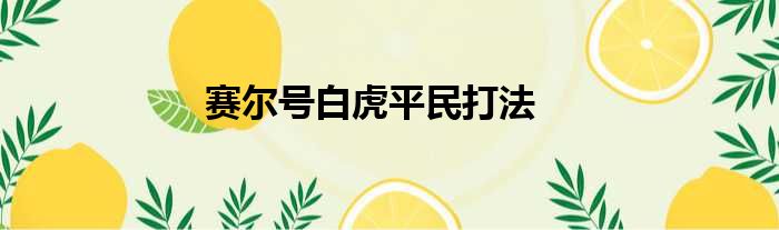 赛尔号白虎平民打法