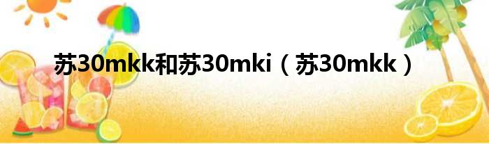 苏30mkk和苏30mki 苏30mkk