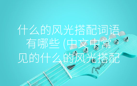 什么的风光搭配词语有哪些 中文中常见的什么的风光搭配词语