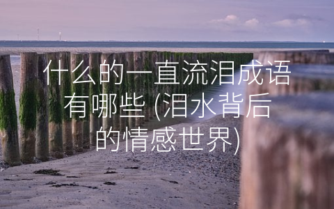 什么的一直流泪成语有哪些 (泪水背后的情感世界)