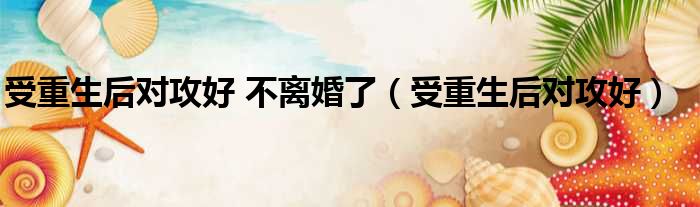 受重生后对攻好 不离婚了 受重生后对攻好