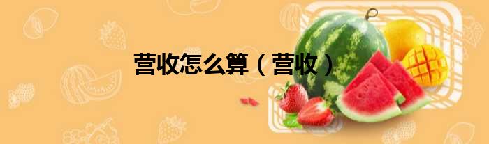 营收怎么算 营收