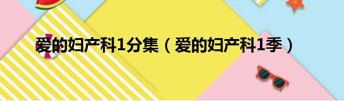爱的妇产科1分集 爱的妇产科1季