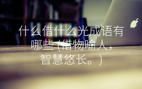 什么借什么光成语有哪些 (借物喻人，智慧悠长。)