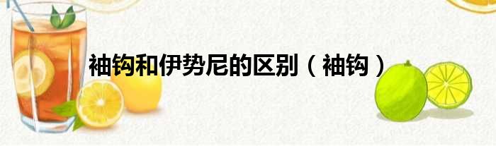 袖钩和伊势尼的区别 袖钩