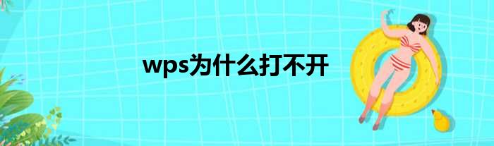 wps为什么打不开