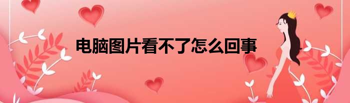 电脑图片看不了怎么回事