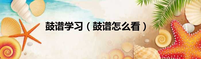 鼓谱学习 鼓谱怎么看