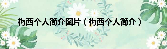 梅西个人简介图片 梅西个人简介